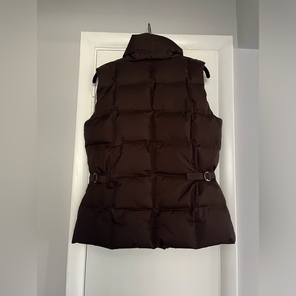 Eddie Bauer Goose Down Insulated Puffer Vest Outdoor Layering Brown Medium - Picture 3 of 9